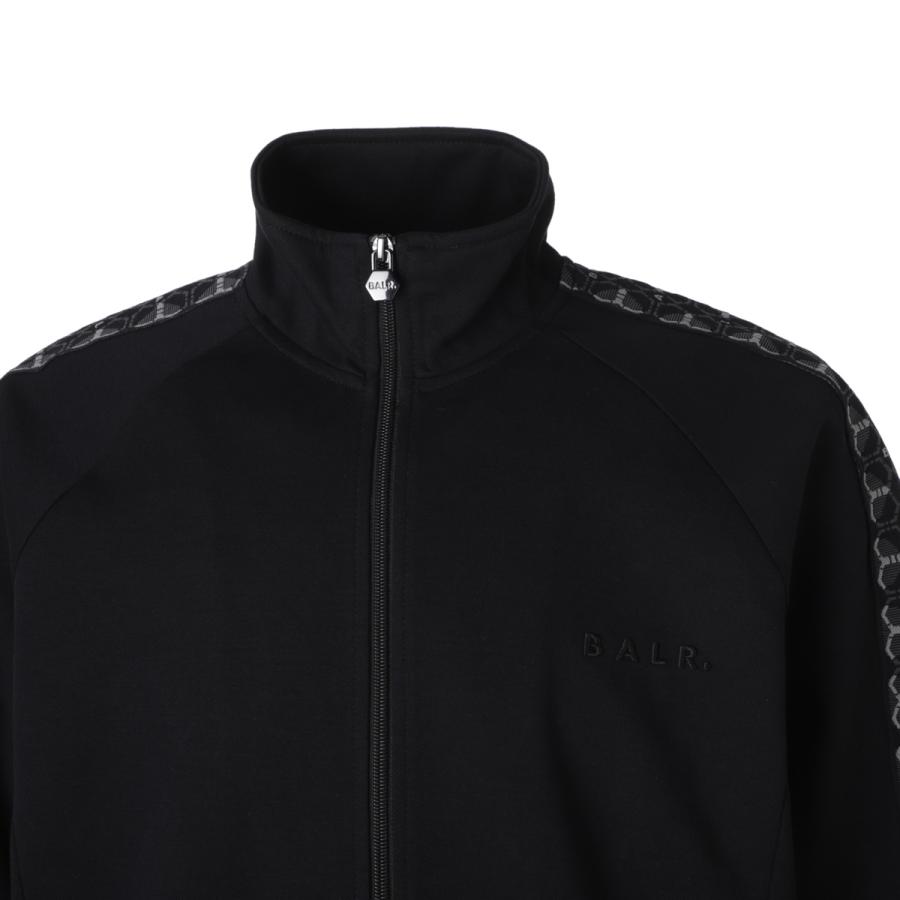 【新品タグ付】定2.9万 BALR. ボーラー トラックジャージ ポロ 黒 XL BALR.（ボーラー） トラックジャケット BALR. MONOGRAM TAPE REGULAR
