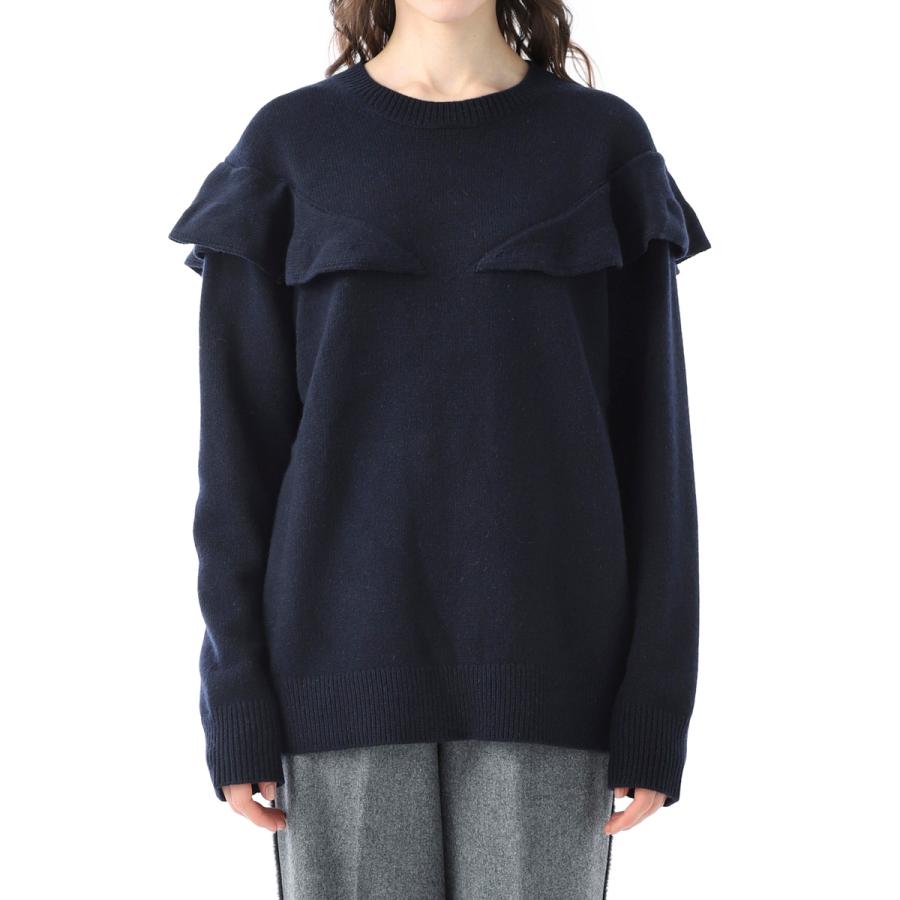 Chloe　ウールクロシェトリムファネルネックニット Chloe ウールクロシェトリムファネルネックニット - メルカリ