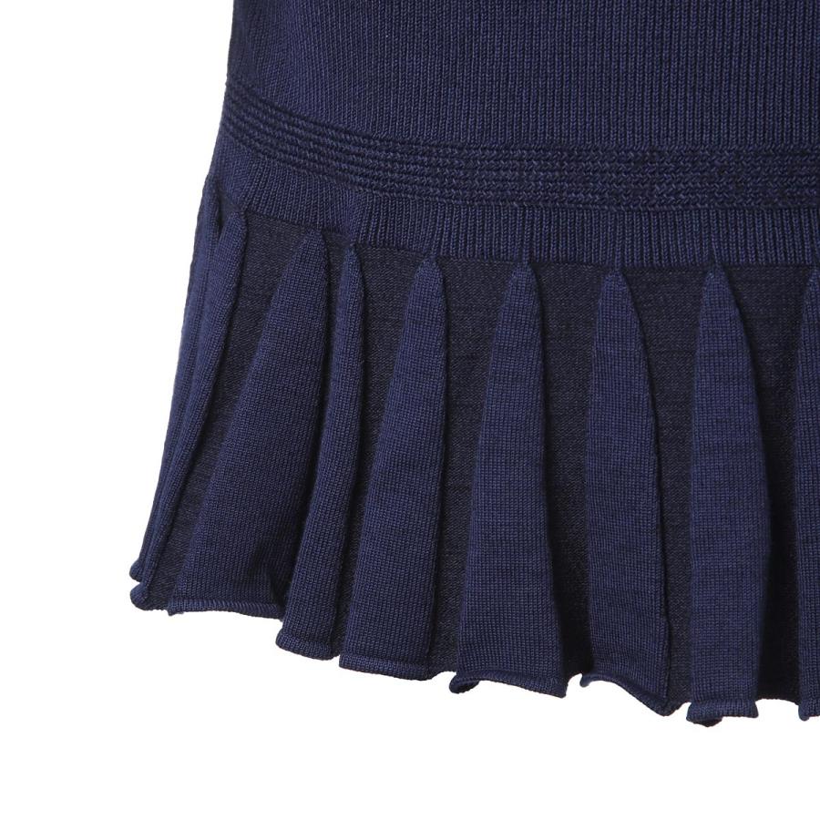 Chloe（クロエ） ニットワンピース ニットミニドレス ブルー