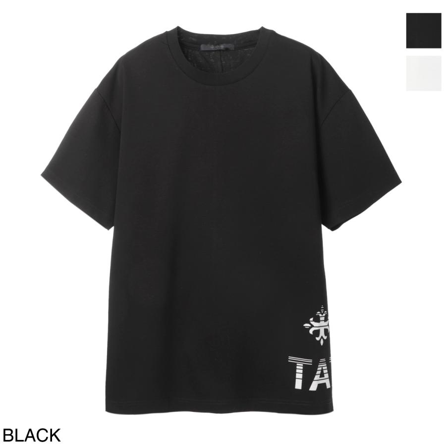TATRAS 黒 Tシャツ クルーネック TATRAS（タトラス） TATRAS Tシャツ 半袖 クルーネック 丸首 メンズ
