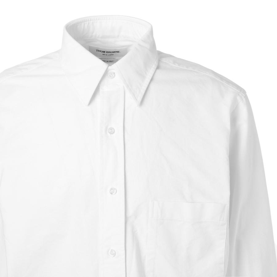 THOM BROWNE トムブラウン BROWNE. ボタンダウンシャツ ホワイト 