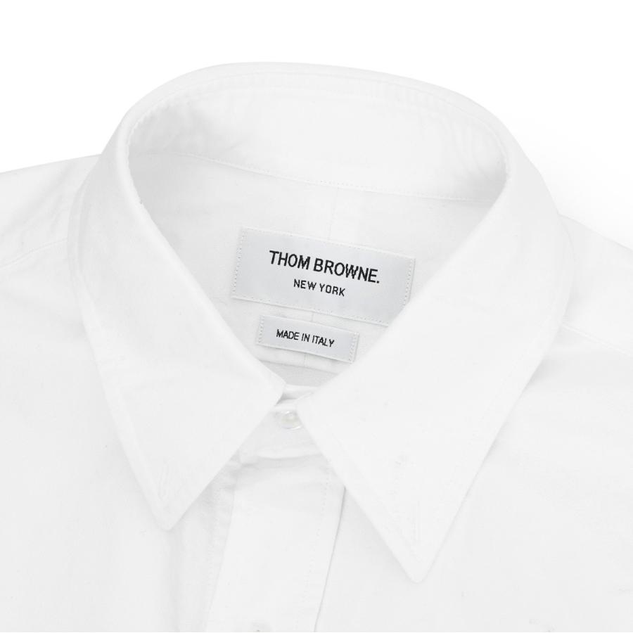 THOM BROWNE トムブラウン BROWNE. ボタンダウンシャツ ホワイト 
