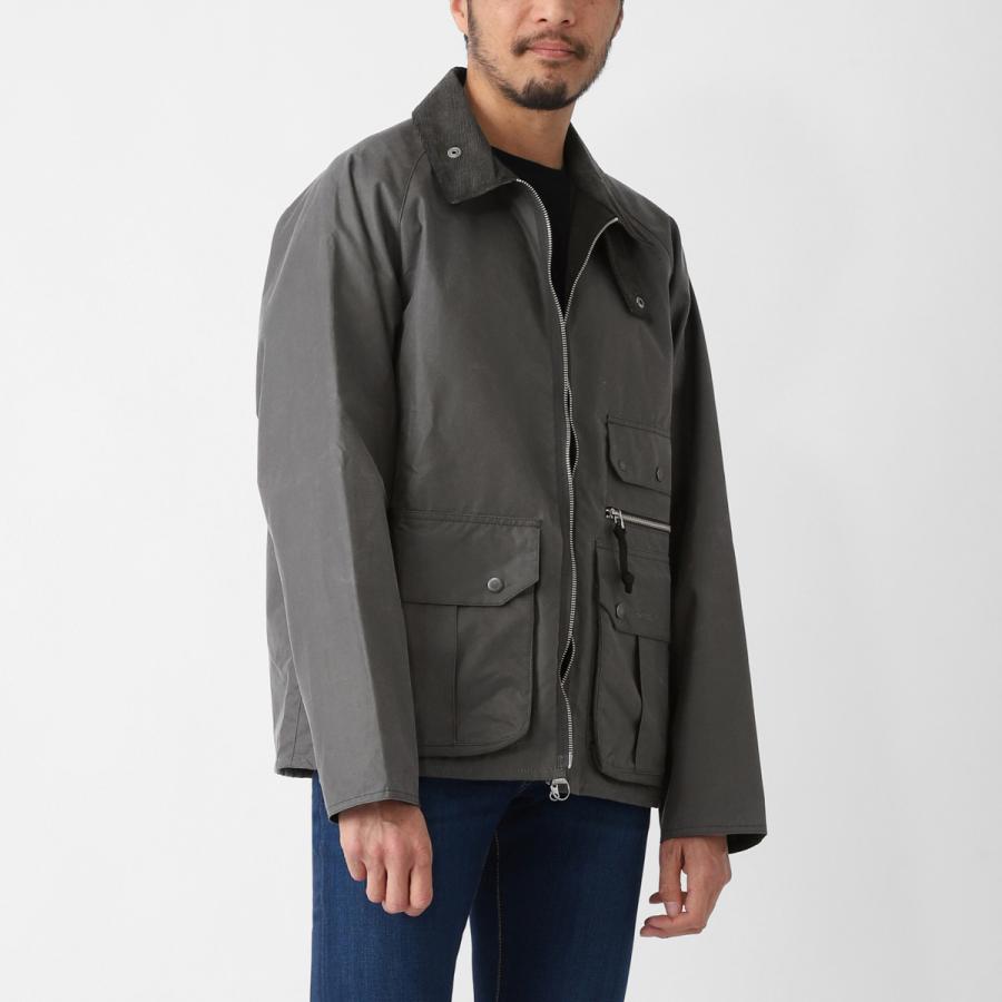 バブアー Barbour ワックスコーティング ジャケット RE-ENGINEERED BLACKETT SPEY WAXED JACKET リ エンジニアード スペイ グレー メンズ mwx2536gy71-asphalt