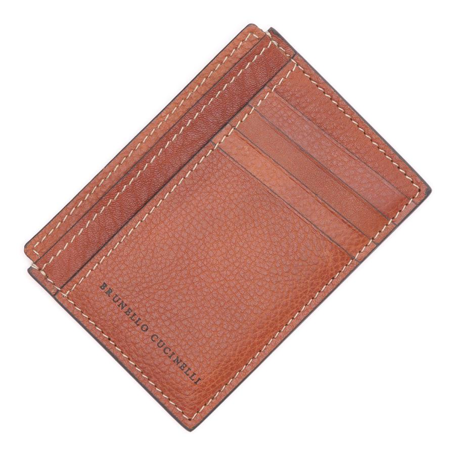 【★カジュアル★】Brunello Cucinelli ☆ カードケース ブルネロクチネリ BRUNELLO CUCINELLI カードケース ブラウン