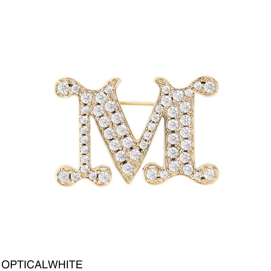マックスマーラ Max Mara ブローチ MXAFACELLA ブローチ クリスタル ミニ Mロゴ ピンバッジ レディース mxafacella-2614751021600-001の画像