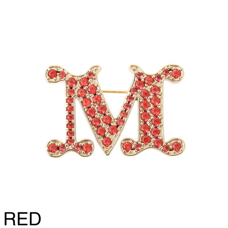 マックスマーラ Max Mara ブローチ MXAFACELLA ブローチ クリスタル ミニ Mロゴ ピンバッジ レディース mxafacella-2614751021600-001の画像