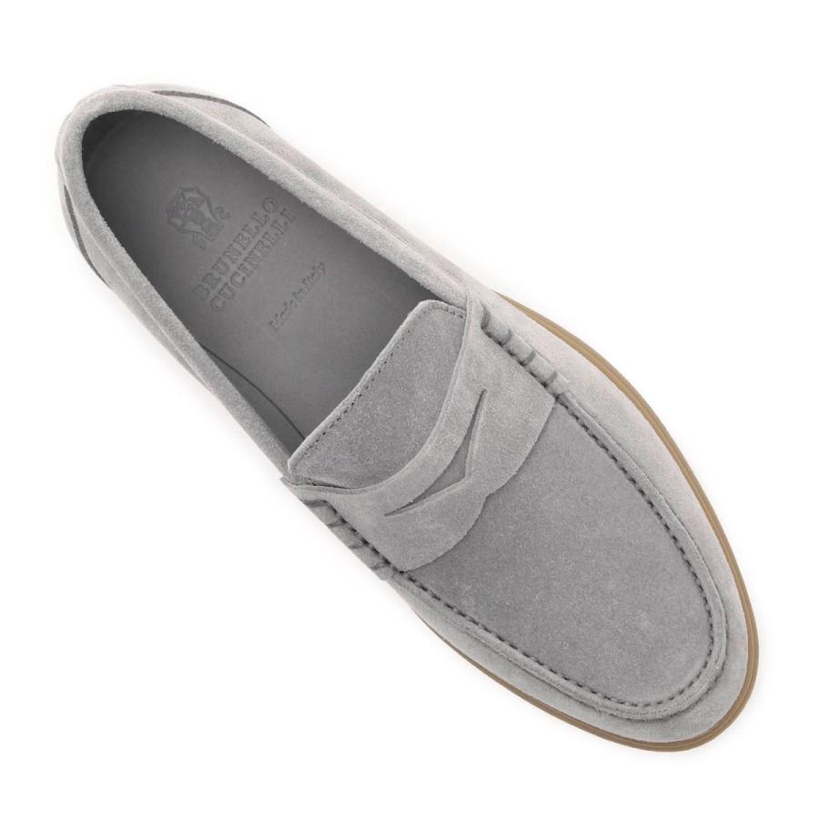 E*N様 brunello cucinelli ブルネロクチネリ スエード ダウ ブルネロクチネリ BRUNELLO CUCINELLI スエードローファー