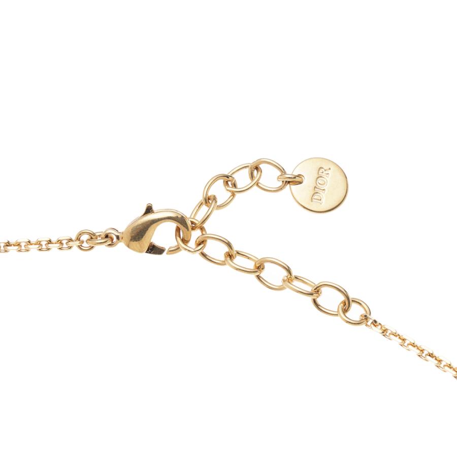 Dior CD NAVY チョーカー パール ディオール ネックレス ゴールド ディオール CD Navy CDネイビー パールネックレス GP×ライン