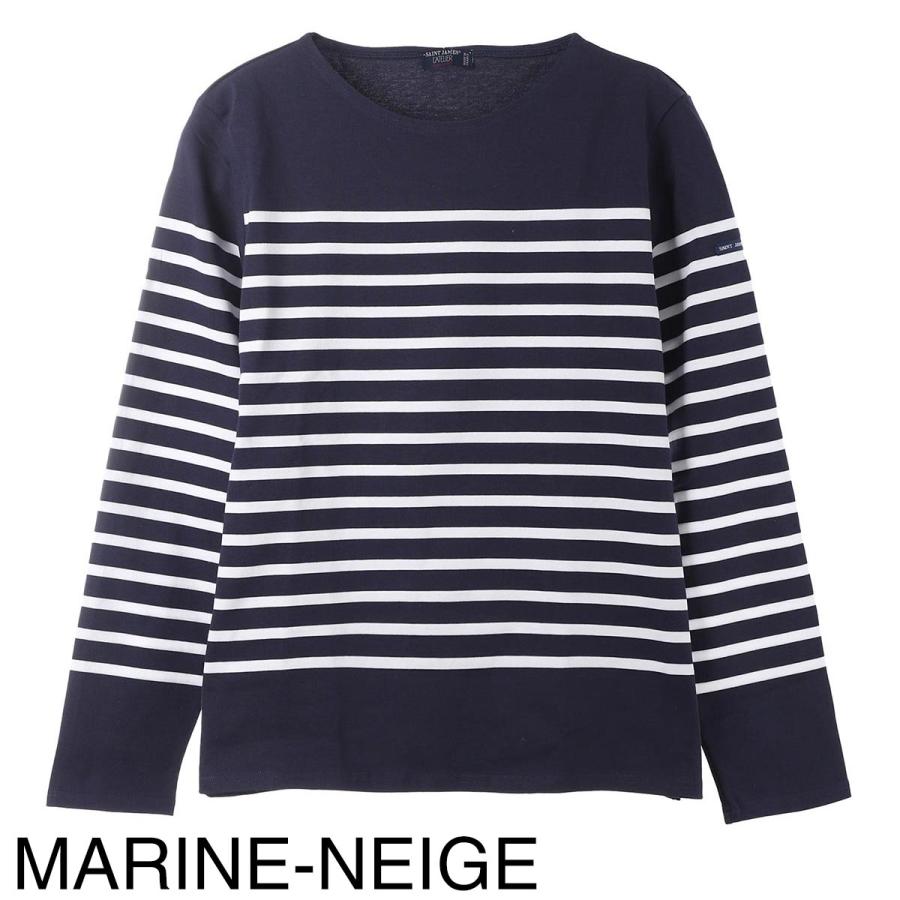 SAINT JAMES（セントジェームス） ボートネック 長袖Tシャツ NAVAL