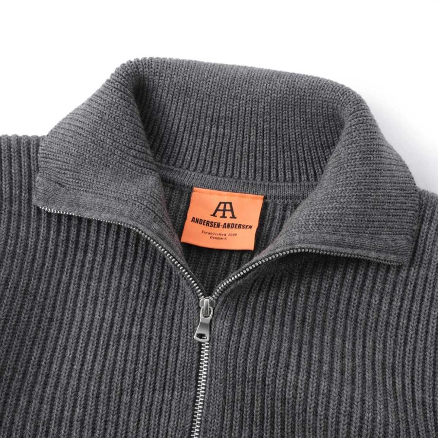 アンデルセン ANDERSEN-ANDERSEN ジップアップ カーディガン NAVY FULL