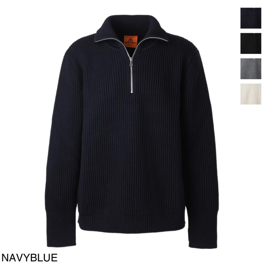 [あす着] アンデルセン アンデルセン ANDERSEN-ANDERSEN ハーフジップニット メンズ NAVY HALF-ZIP アンデルセン ANDERSEN-ANDERSEN ハーフジップニット NAVY HALF-ZIP
