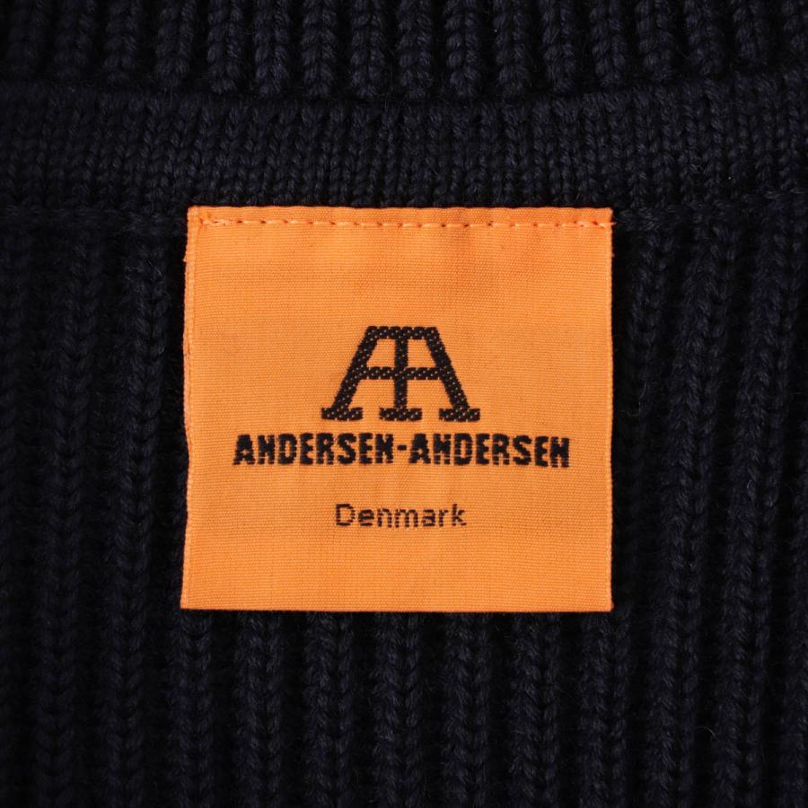 アンデルセン ANDERSEN-ANDERSEN ハーフジップニット NAVY HALF-ZIP