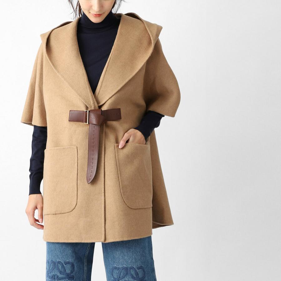 Max Mara（マックスマーラ） ケープ NEWDORICO ポンチョ ブラウン