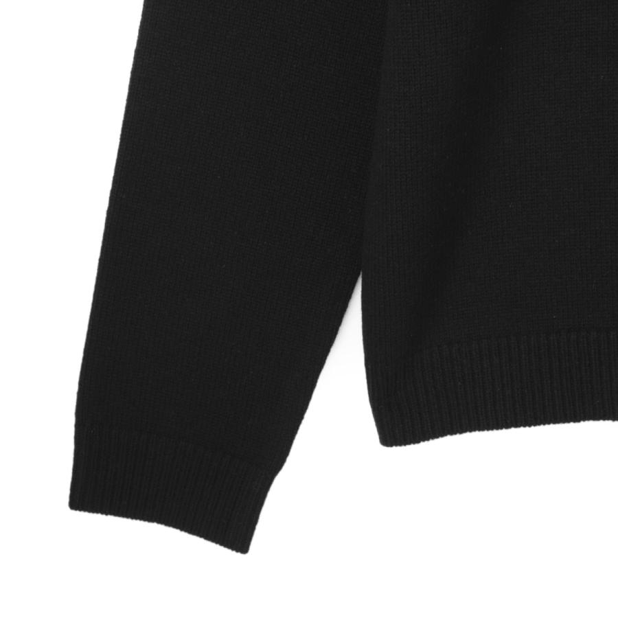 メゾンキツネ MAISON KITSUNE クルーネックニット FOX HEAD INTARSIA COMFORT JUMPER メンズ nm00808km0329-p199-black_4