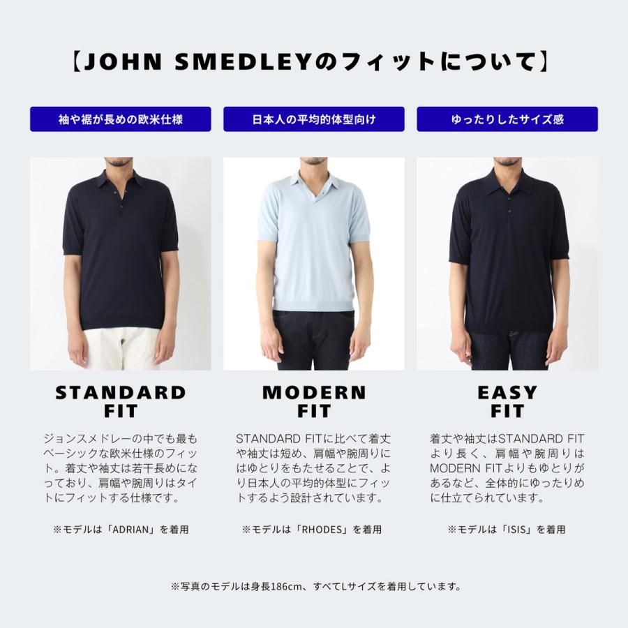 JOHN SMEDLEY（ジョンスメドレー） ニット ポロシャツ NOAH シー