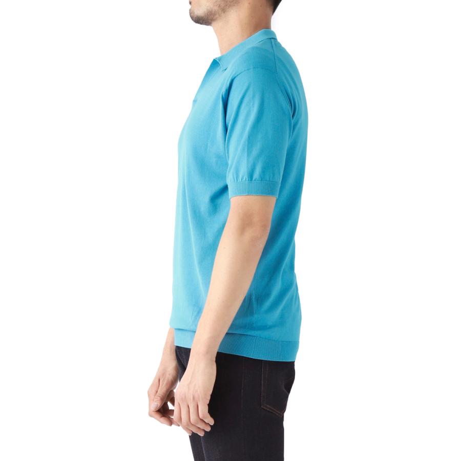 JOHN SMEDLEY（ジョンスメドレー） ニット ポロシャツ NOAH シー