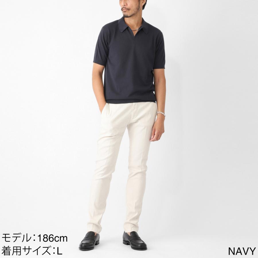 JOHN SMEDLEY（ジョンスメドレー） ニット ポロシャツ NOAH シー