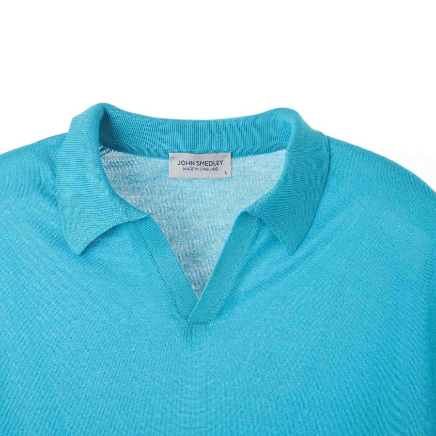 JOHN SMEDLEY（ジョンスメドレー） ニット ポロシャツ NOAH シー