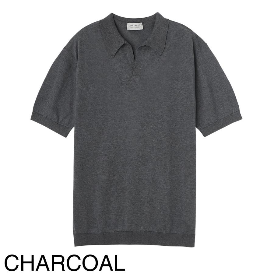 ジョンスメドレー ニットポロシャツ シーアイランドコットン グレー XS JOHN SMEDLEY（ジョンスメドレー） ニット ポロシャツ NOAH シー