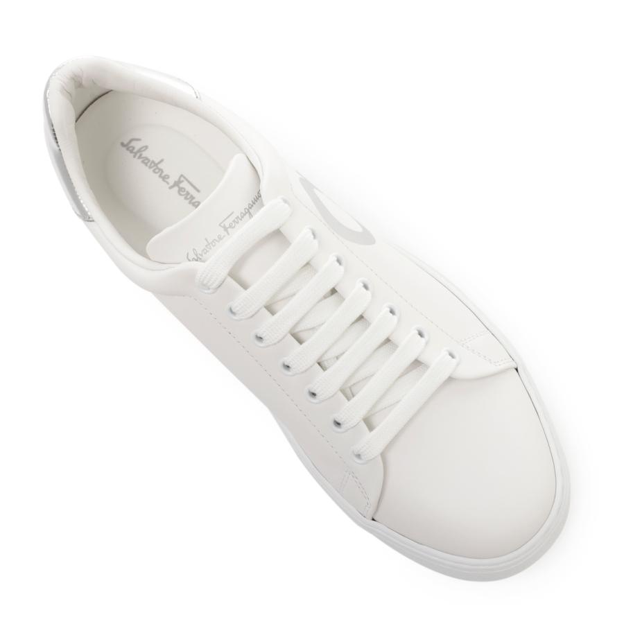 値下げ！Salvatore Ferragamo ホワイトシューズ Salvatore Ferragamo Women White Mediterr Low Cut Sneakers 10 C New