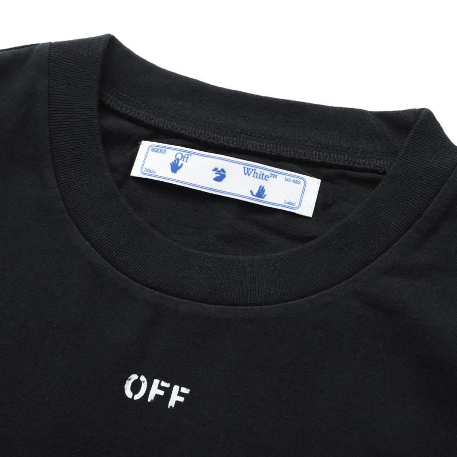 オフホワイト Off-White クルーネックTシャツ STENCIL S/S SLIM TEE メンズ omaa027e20jer006-1001｜mb-y｜08