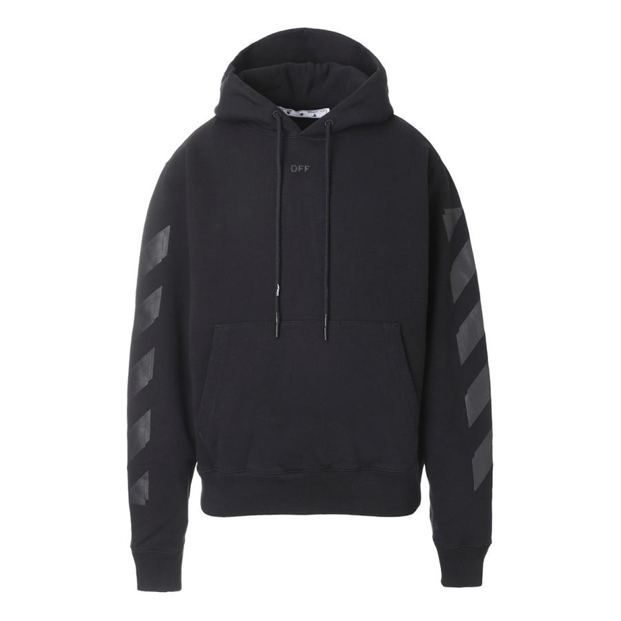 OFF-WHITE / パーカー/S/コットン/OMBB034F21FLE004 off white（オフホワイト） Off-White パーカ ブラック メンズ