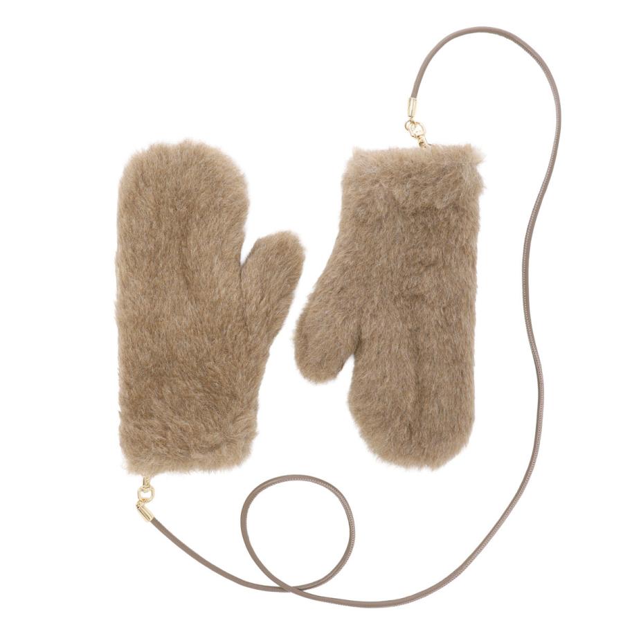 [あす着] マックスマーラ Max Mara 手袋 ミトン レディース OMBRATO4 Max Mara（マックスマーラ） 手袋 OMBRATO4 ミトン ブラウン