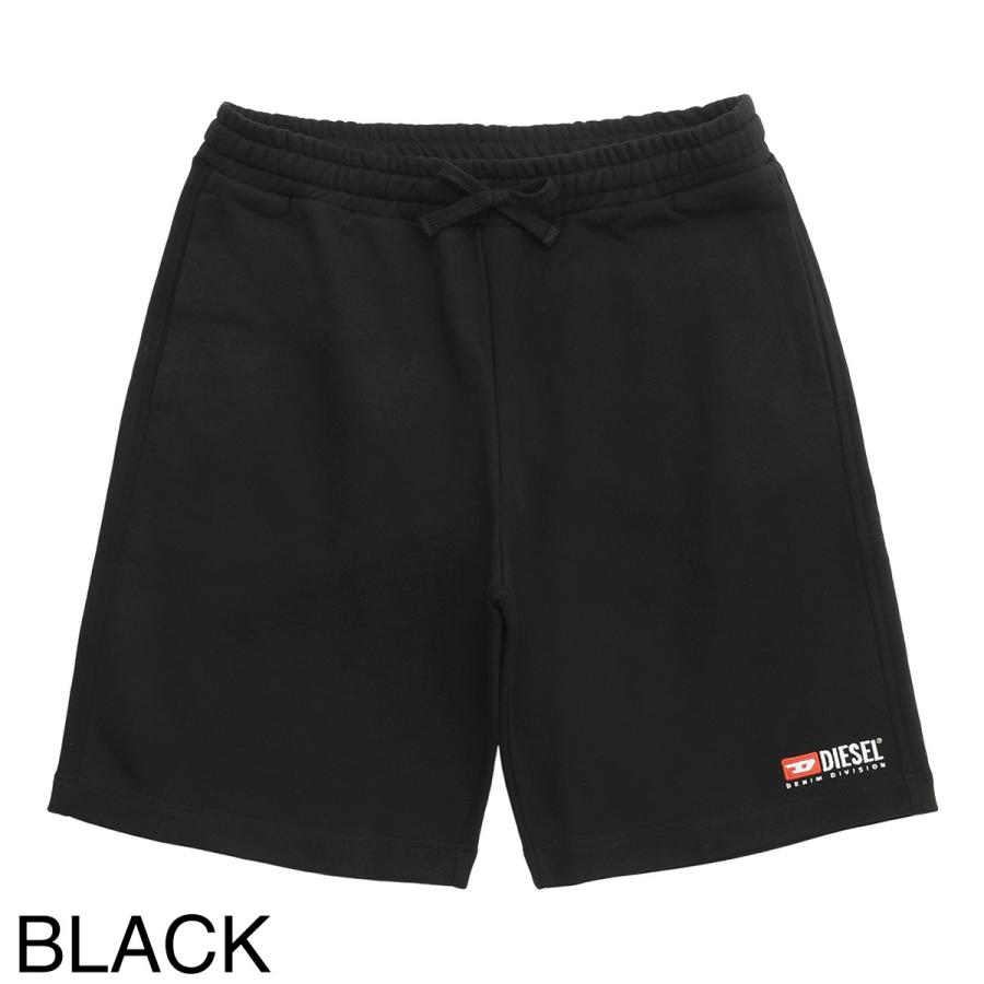 新品　DIESEL crownブラックショートパンツ S DIESEL（ディーゼル） ハーフパンツ P-CROWN-DIV ショートパンツ