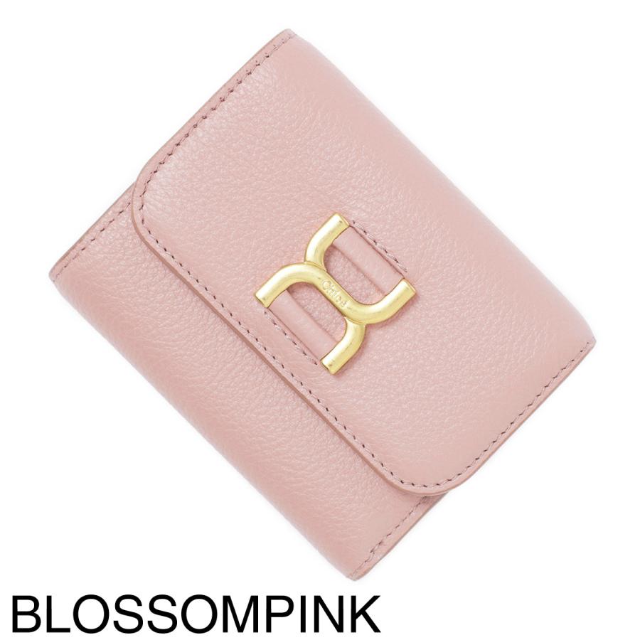 C￼hloeクロエ　折り財布　マーシースクエアウォレット　￼ピンク系 C￼hloeクロエ 折り財布 マーシースクエアウォレット ￼ピンク系