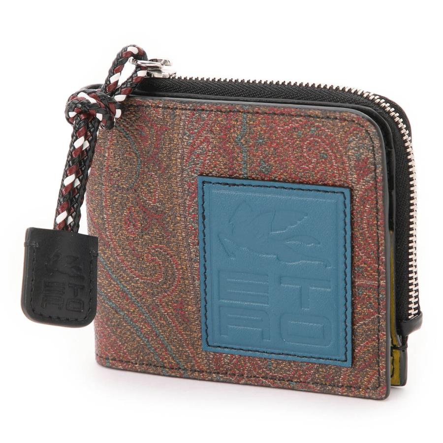 ETRO（エトロ） ETRO 2つ折り財布 小銭入れ付き レッド メンズ p1i452