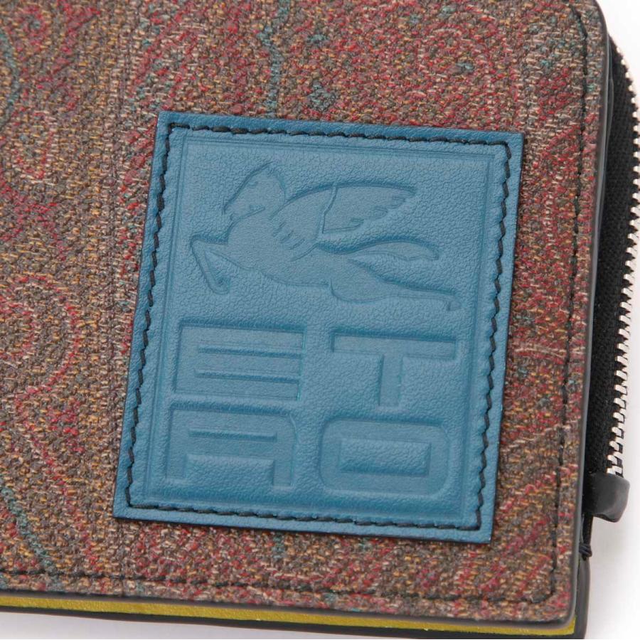 エトロ ETRO 2つ折り財布 小銭入れ付き レッド メンズ p1i452-8605 