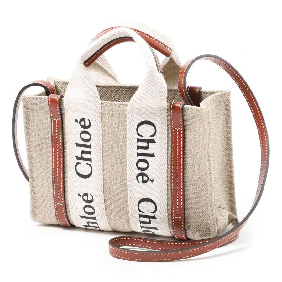 Chloé Woody スモールトートバッグ 2way Chloe（クロエ） ショルダーバッグ 2WAY WOODY MINI レディース