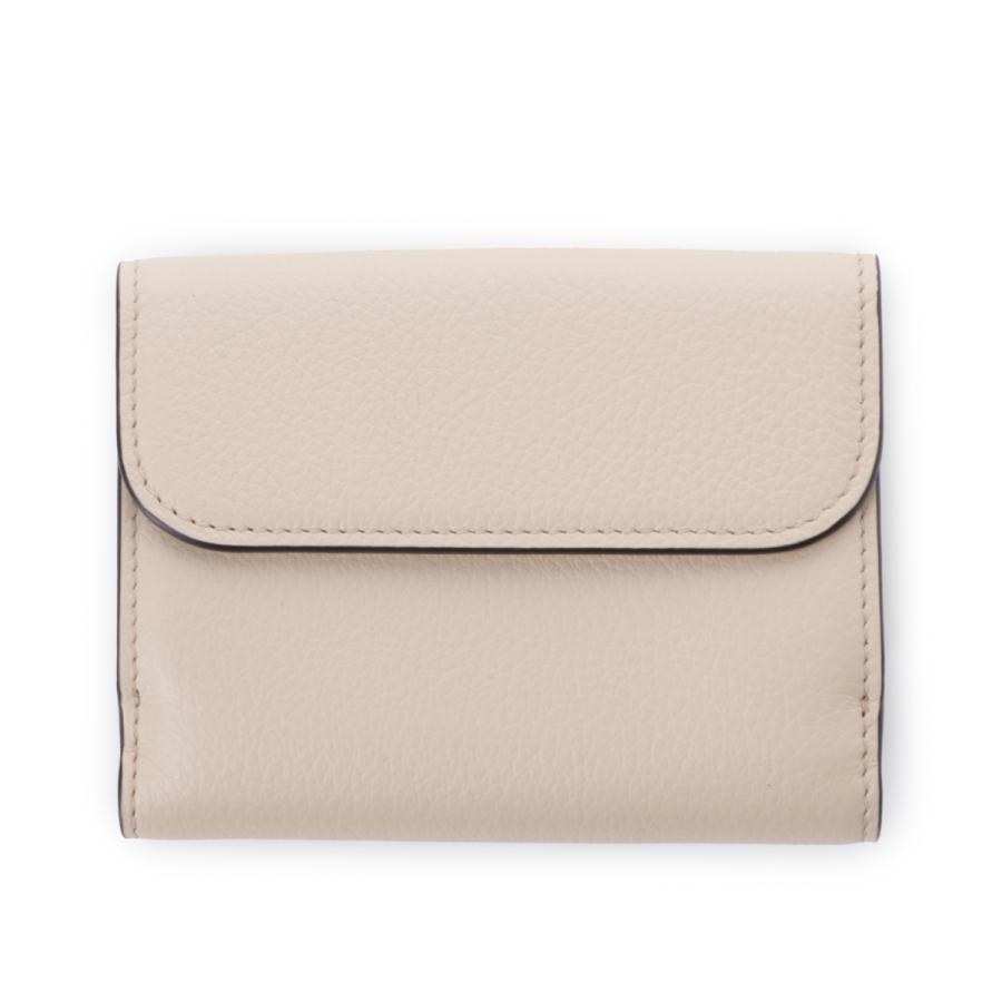 クロエ Chloe 3つ折り財布 小銭入れ付き SMALL ALPHABET TRI-FOLD アルファベット バイカラー ピンク レディース ch25up718p47-6i4-earthypinkの画像