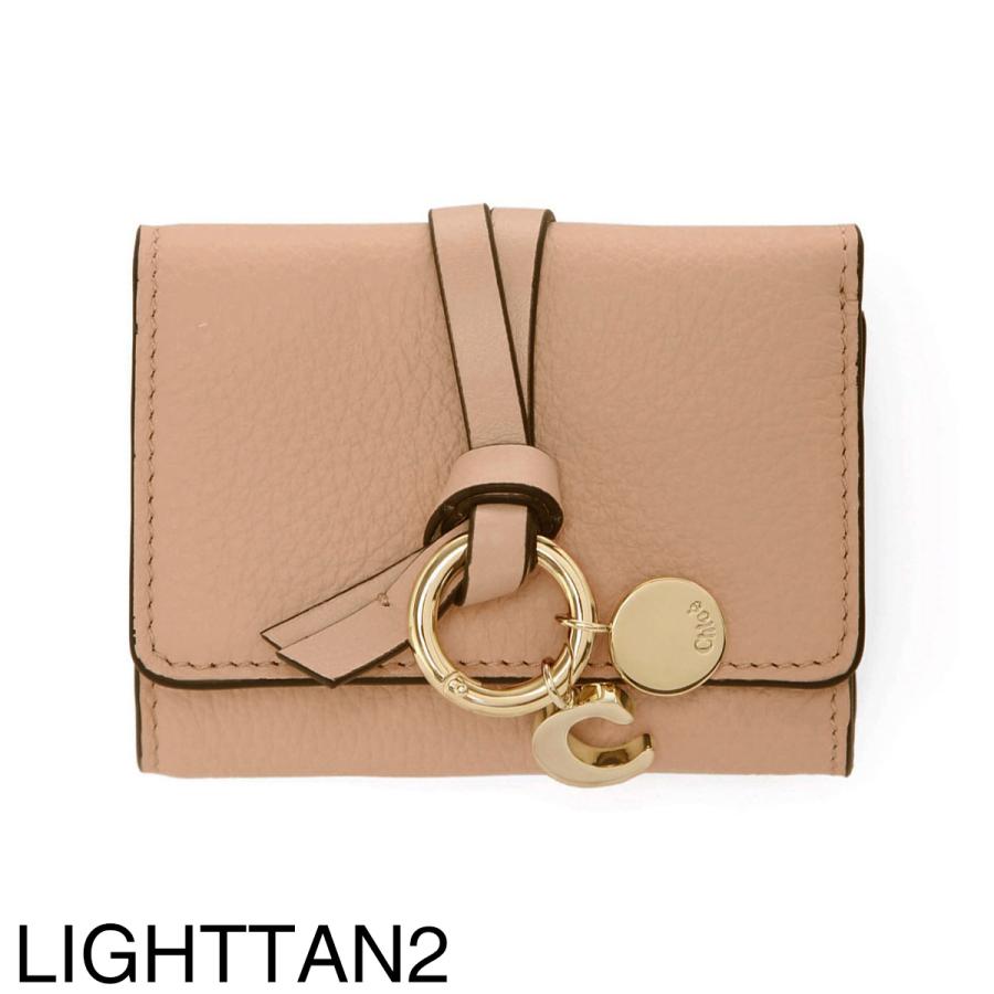 Chloe クロエ 3つ折り財布 小銭入れ付き ALPHABET レディース