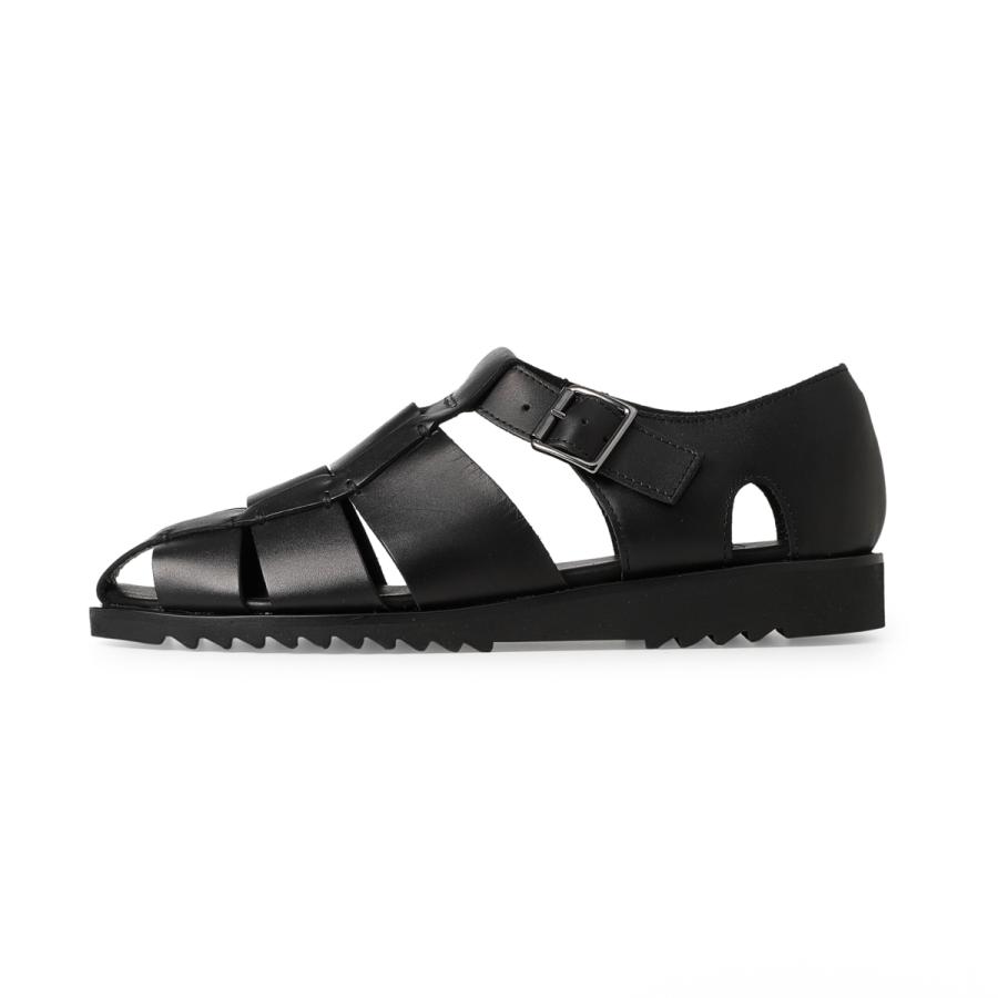 飯*野様 Paraboot パラブーツ レザーサンダル ブラック メンズ Paraboot（パラブーツ） レザーサンダル PACIFIC パシフィック 大きい