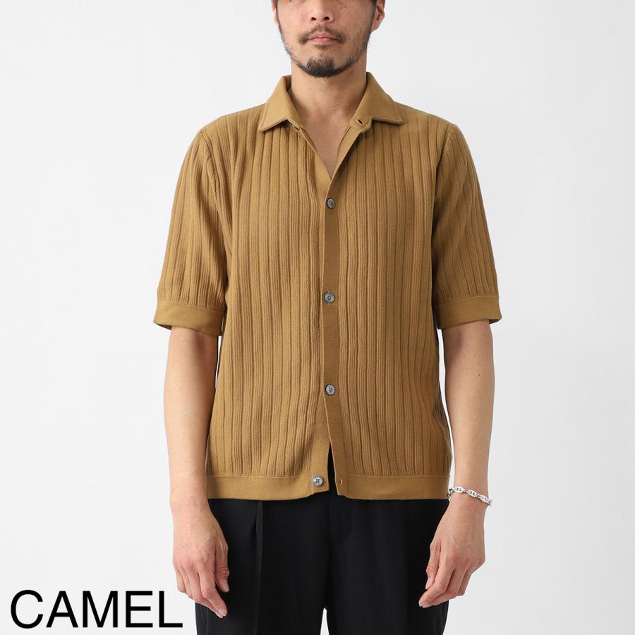ラルディーニ LARDINI 半袖ニットシャツ メンズ palcmc10-pa66017-999の画像