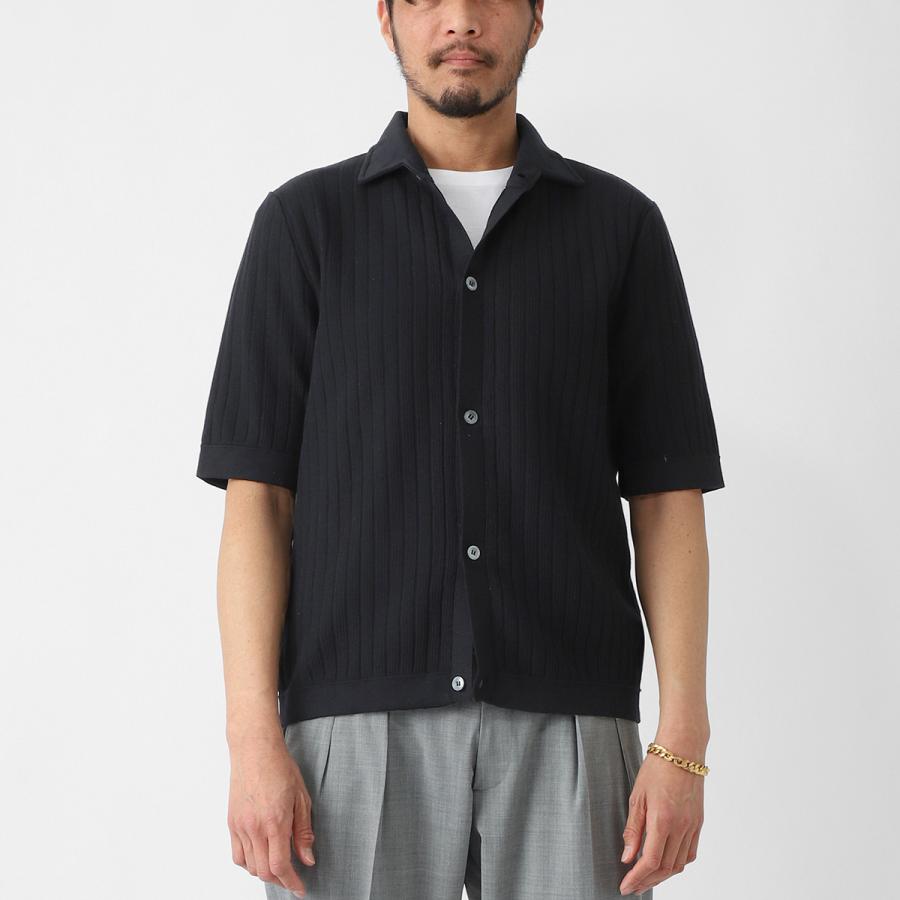 ラルディーニ LARDINI 半袖ニットシャツ メンズ palcmc10-pa66017-999の画像