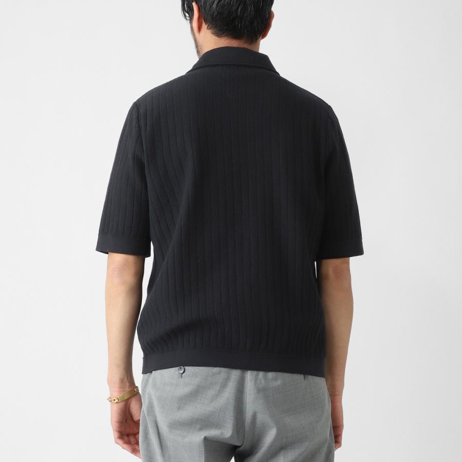 ラルディーニ LARDINI 半袖ニットシャツ メンズ palcmc10-pa66017-999の画像