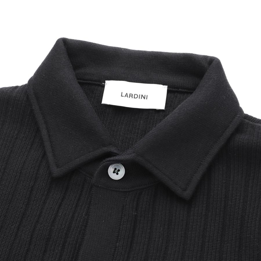ラルディーニ LARDINI 半袖ニットシャツ メンズ palcmc10-pa66017-999の画像