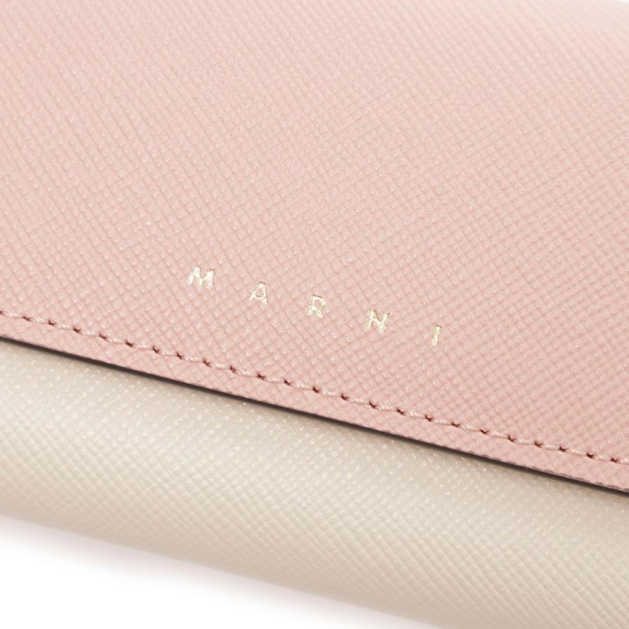 19日まで値下げ！MARNI レザーキーケース ピンク/ホワイト MARNI（マルニ） キーケース ピンク レディース pcmo0017u1-lv520