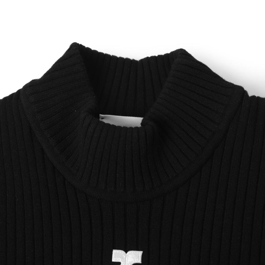 クレージュ courreges モックネック半袖ニット レディース permpu026