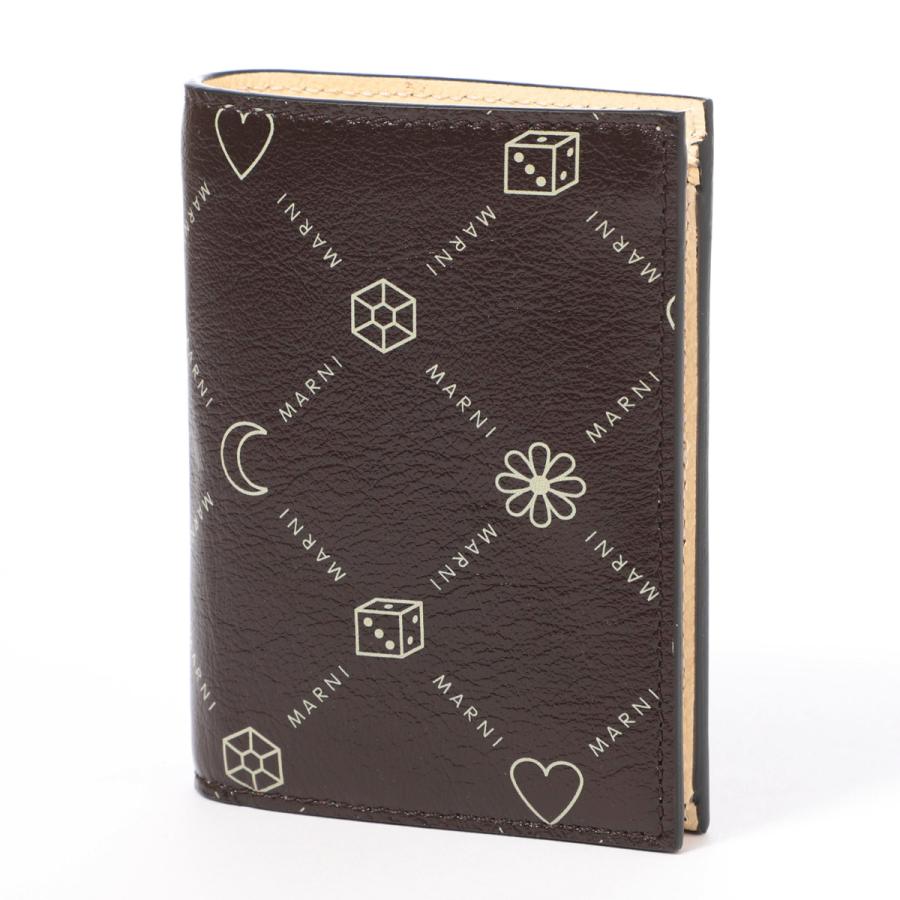 MARNI（マルニ） MARNI 2つ折り財布 小銭入れ付き ブラウン レディース