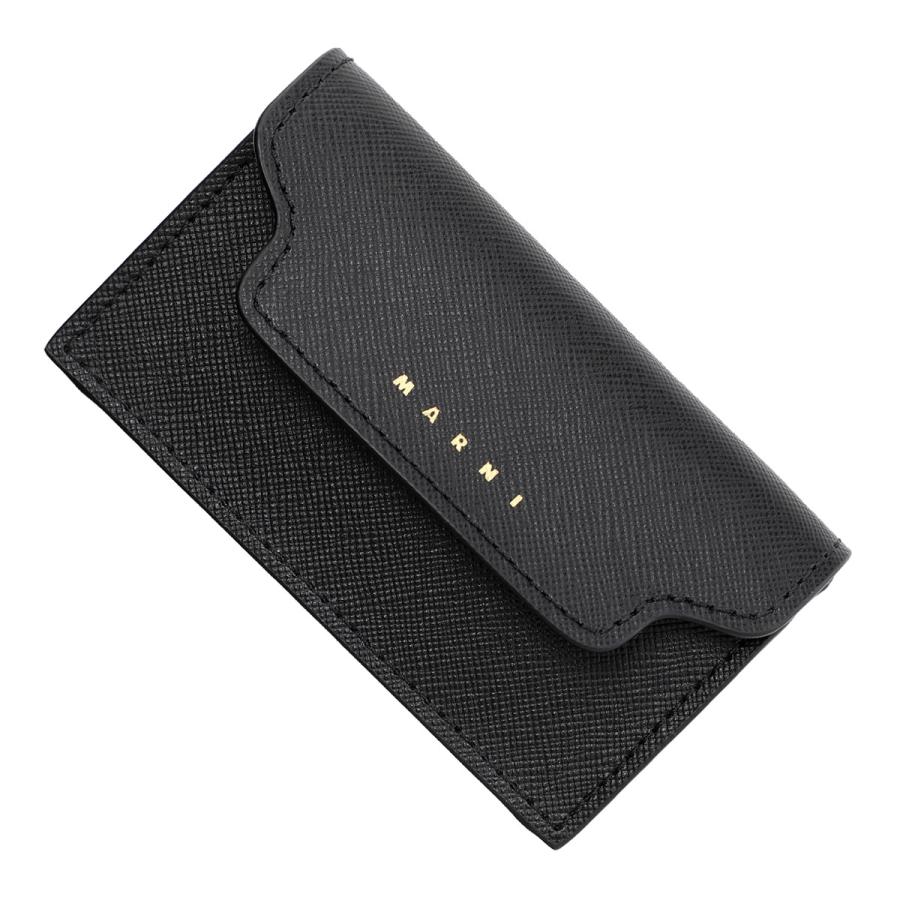 マルニ MARNI カードケース BUSINESS CARD CASE ブラック レディース