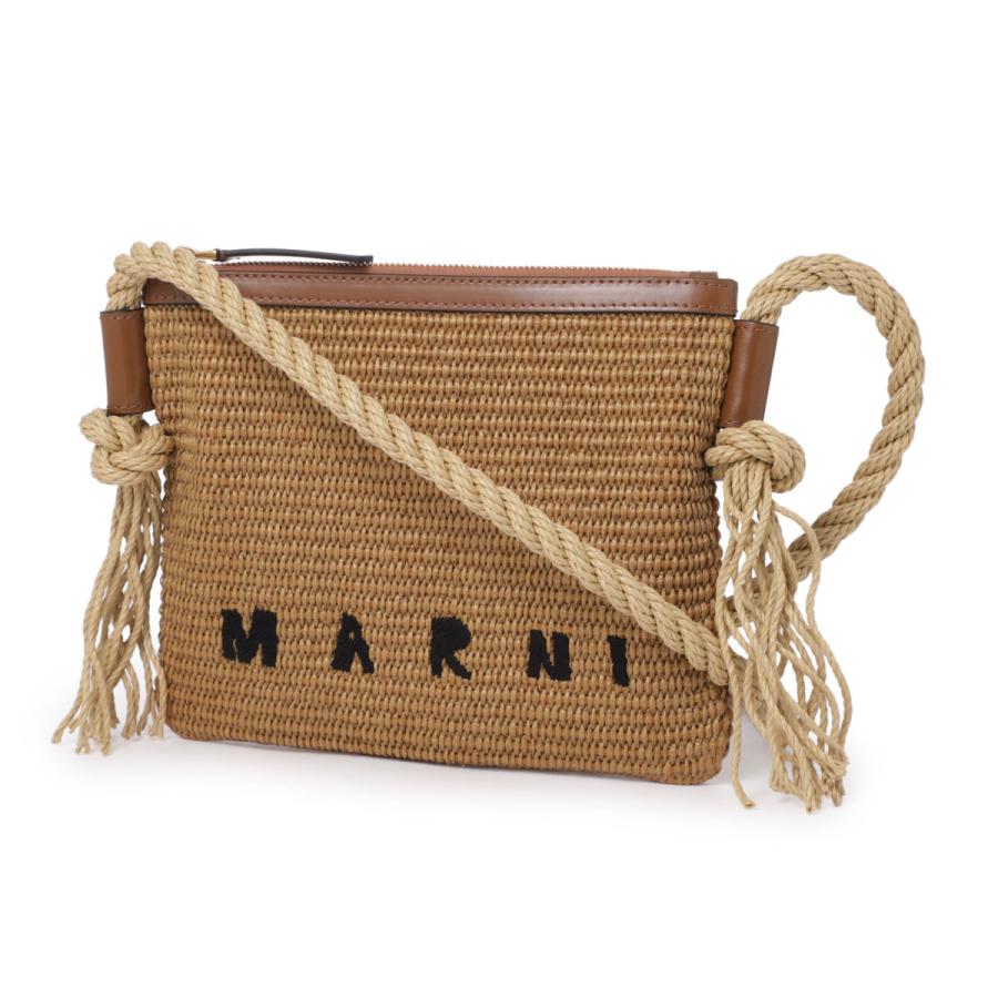MARNI マルニ ショルダーバッグ MARCEL ZIP POCHETTE ブラウン 
