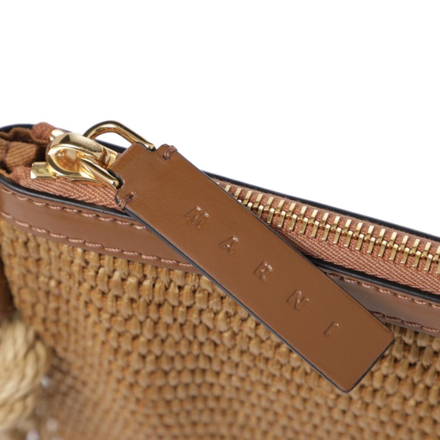 MARNI マルニ ショルダーバッグ MARCEL ZIP POCHETTE ブラウン 