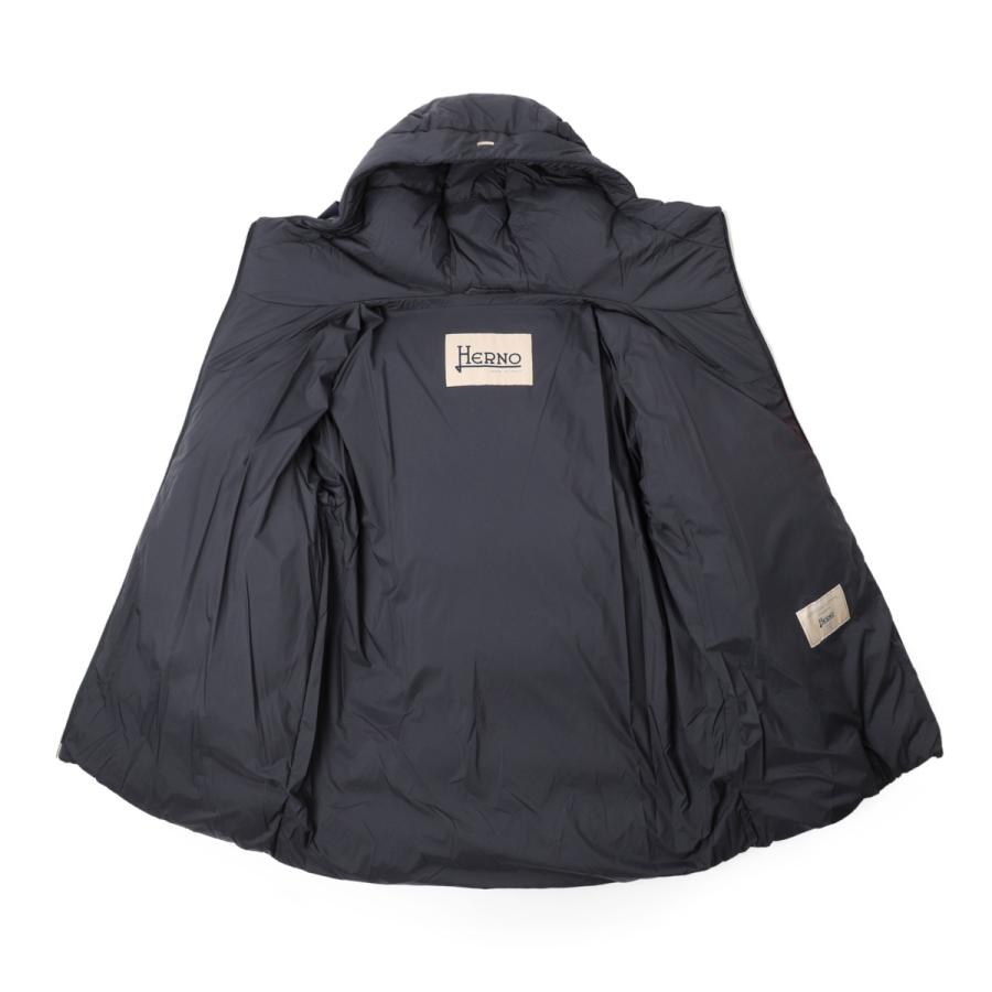 【美品】HERNO ヘルノ Globe ダウンジャケット ブラック 42 HERNO（ヘルノ） ダウンジャケット ダウン GLOBE ECOWOOL AND ECOAGE