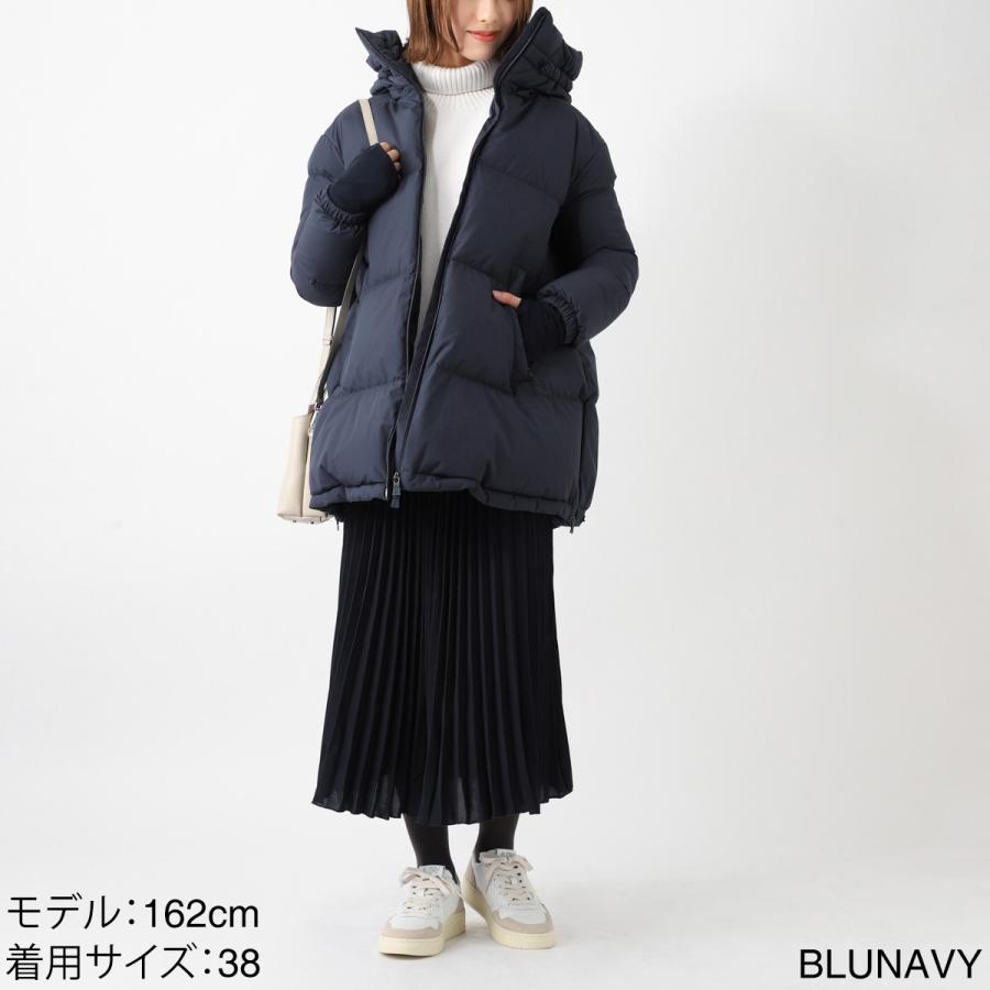 【美品】Herno ブラック　38サイズ　 ダウンジャケット HERNO ヘルノ レディース ダウンジャケット CAPES AMINTA ケープ