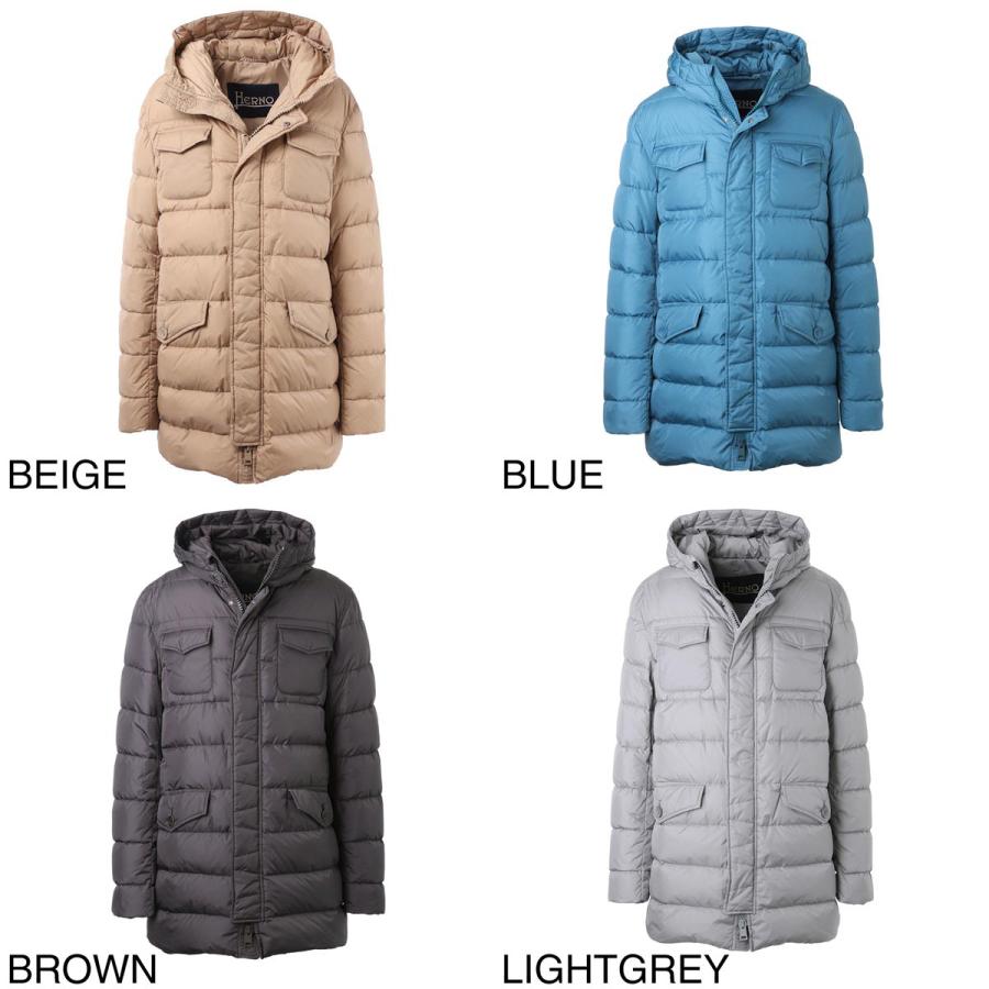 美品ヘルノ☆リバーシブルダウン40ネイビー HERNO ヘルノ ダウンジャケット リバイバル＆ナイロンシャモニー