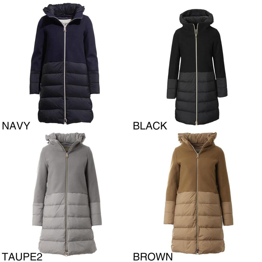 HERNO ヘルノ ダウンコート DIAGONAL WOOL AND NUAGE PARKA HERNO ヘルノ ダウンコート DIAGONAL WOOL AND NUAGE PARKA