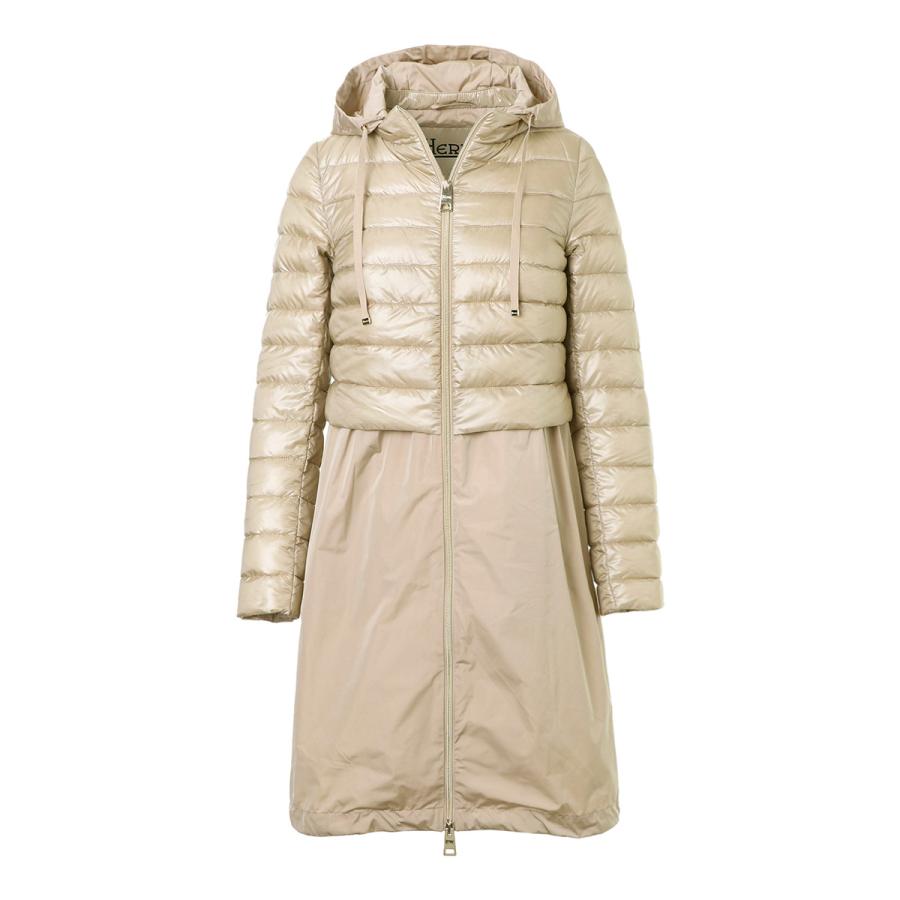 HERNO ヘルノ ダウン コート PI0963D 46 D.Beige 大きめ HERNO